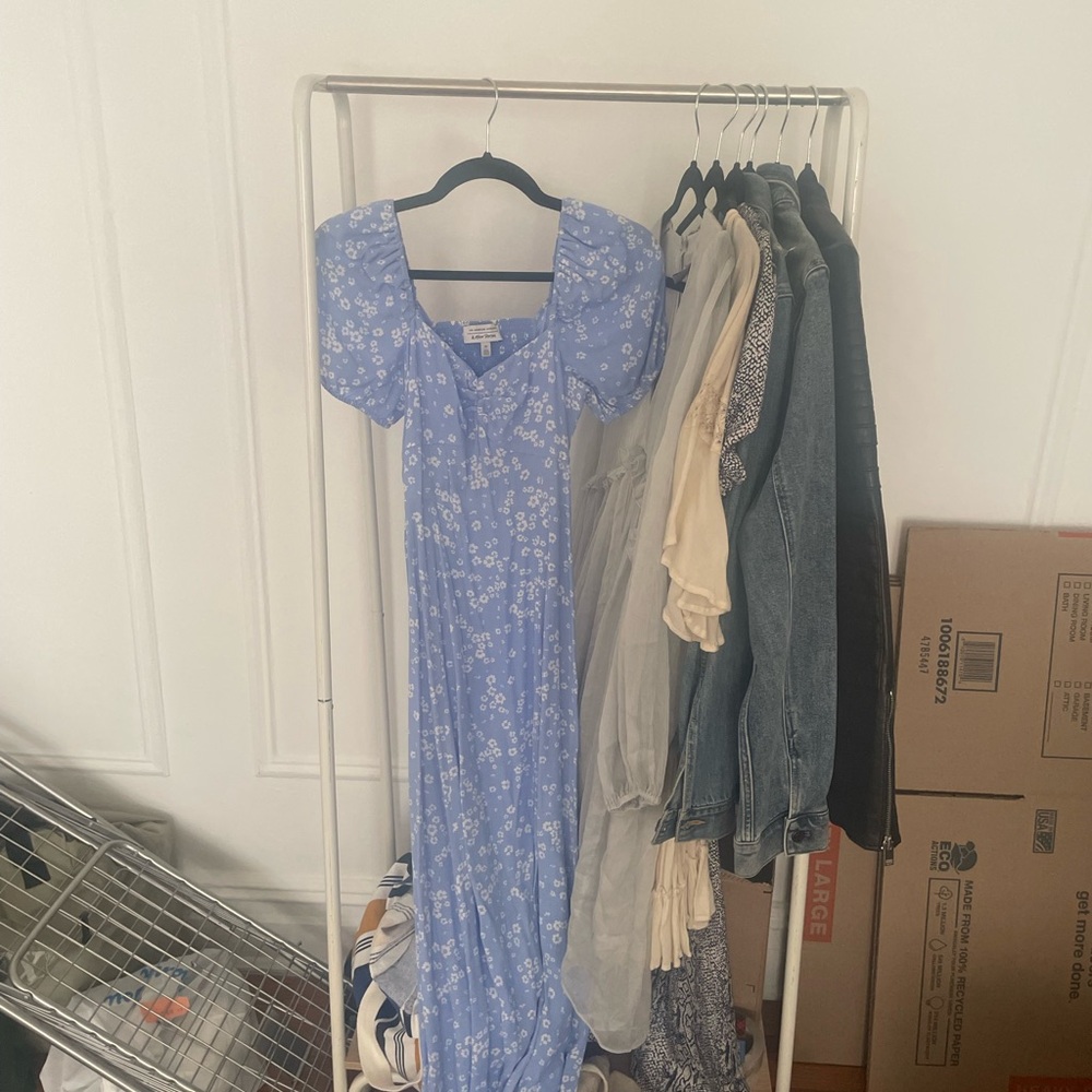 & Other Stories Blue Floral Dress